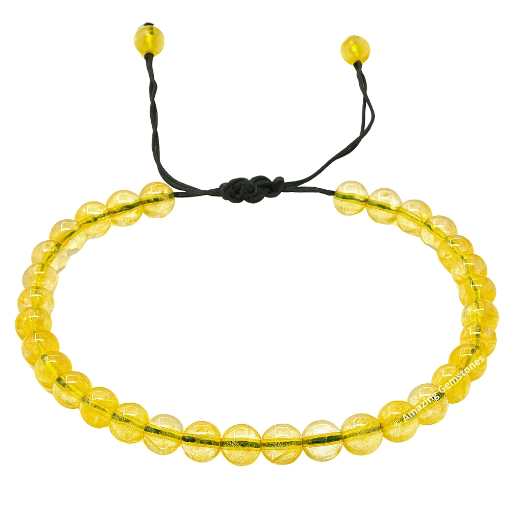 Citrine Anklet (Without Knot)