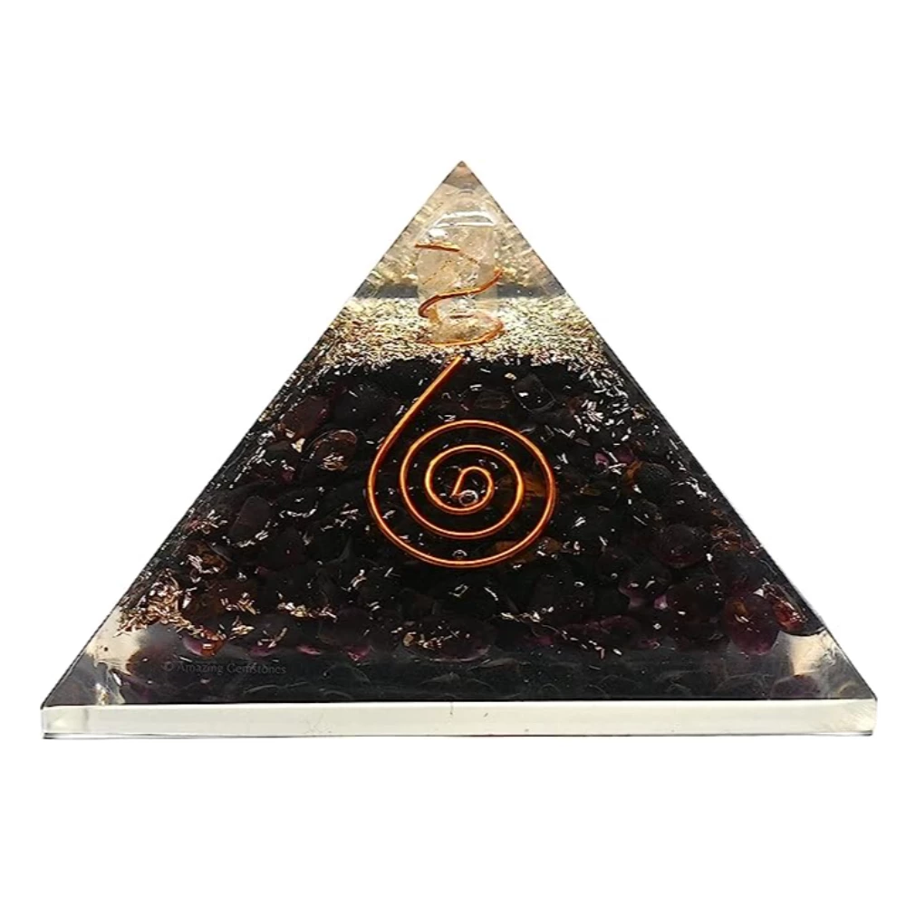 Garnet Orgone Pyramid