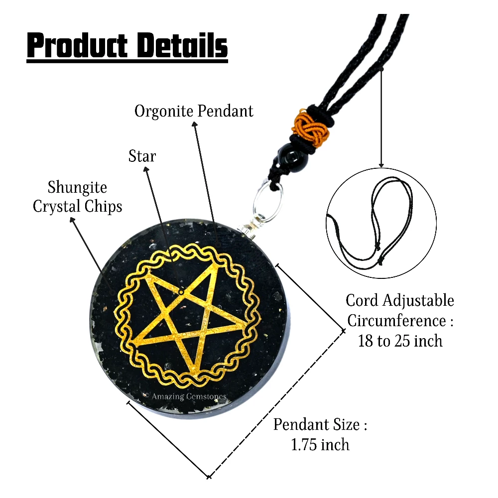 Shungite Necklace - Star