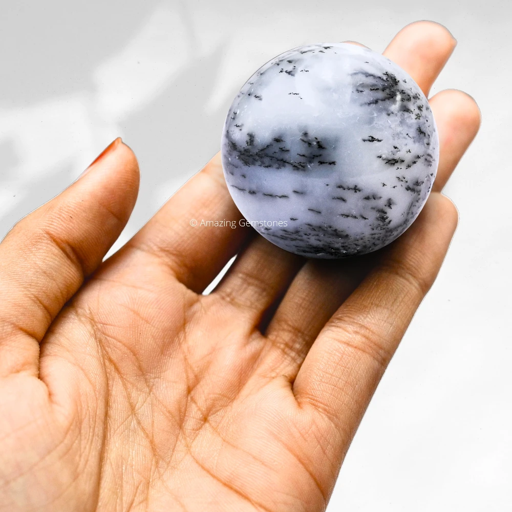 Dendrite Opal Sphere (1.5 Inch)