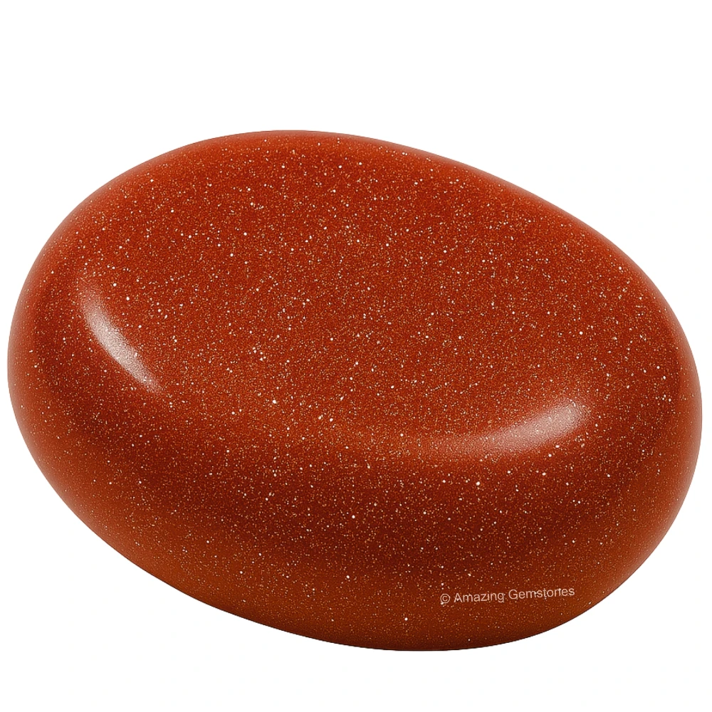 Red Goldstone Palm Stone