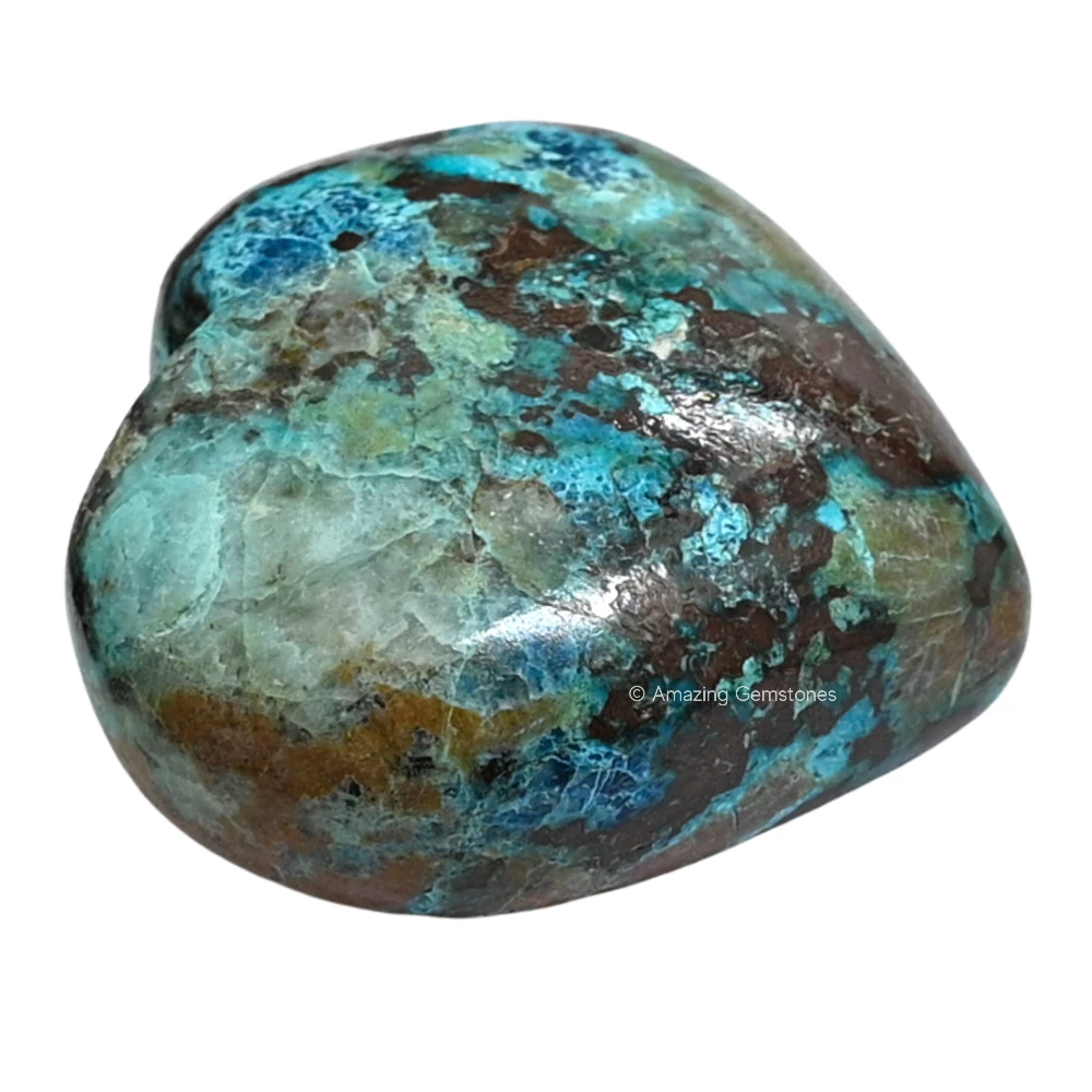 Chrysocolla Heart