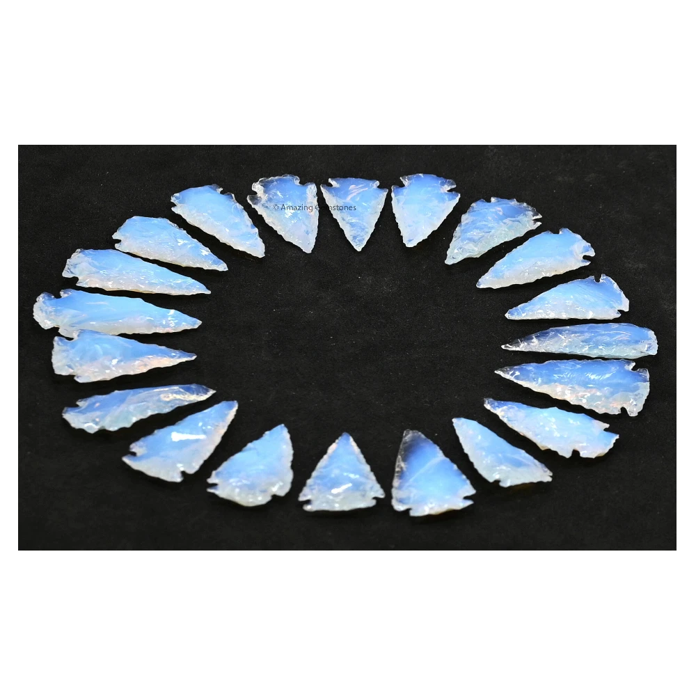 Opalite Crystal Arrowhead - 1" to 1.5" (20 Pieces)