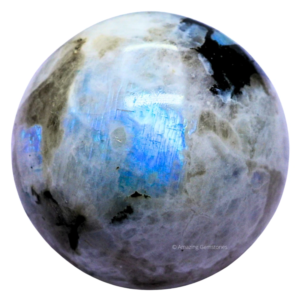 Large Rainbow Moonstone Sphere (2.5 Inch)