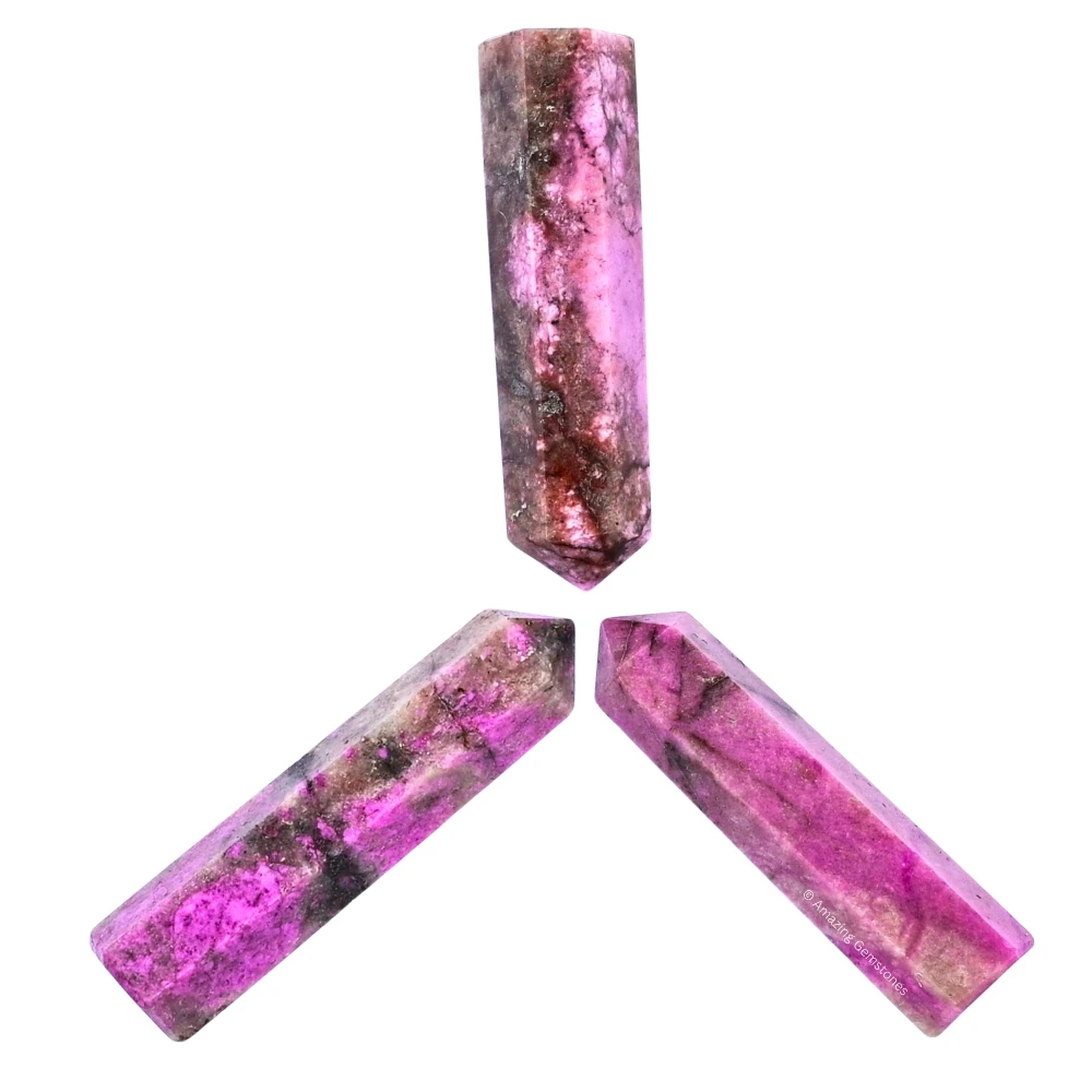Cobalt Calcite Pencil Points (Set of 3)