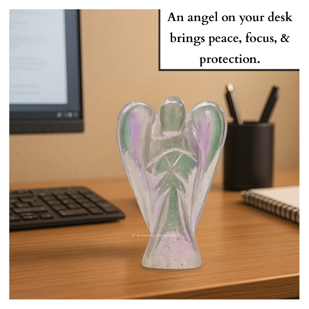 Angel Aura Quartz Angel Figurine (2 Inch)