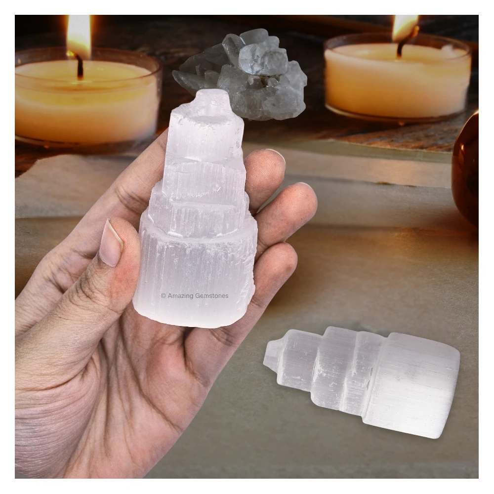 Natural Selenite Tower (6 cm)