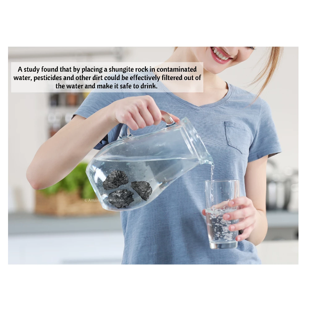 Elite Shungite Raw Stones for Water Purification (70-100 gram)