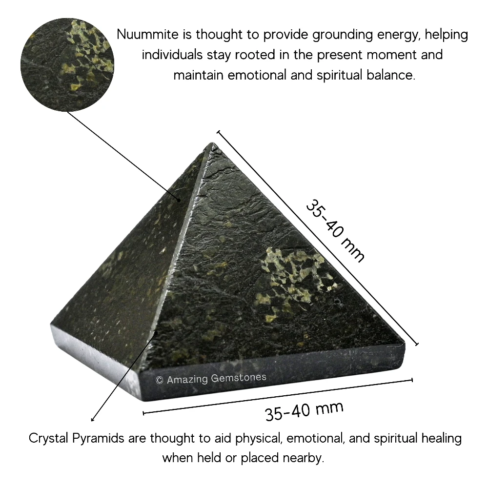 Nuummite Pyramid (1.5 Inch)