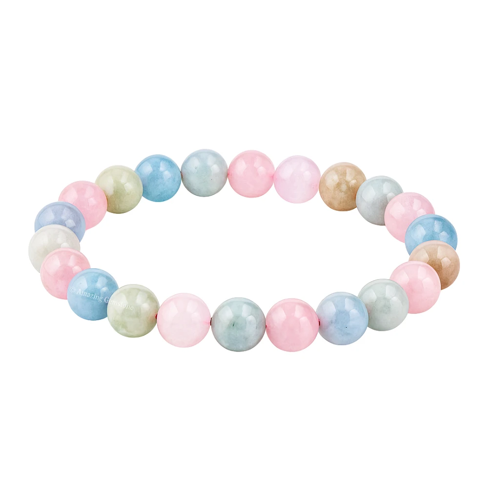 Natural Morganite Bracelet (Strechable)