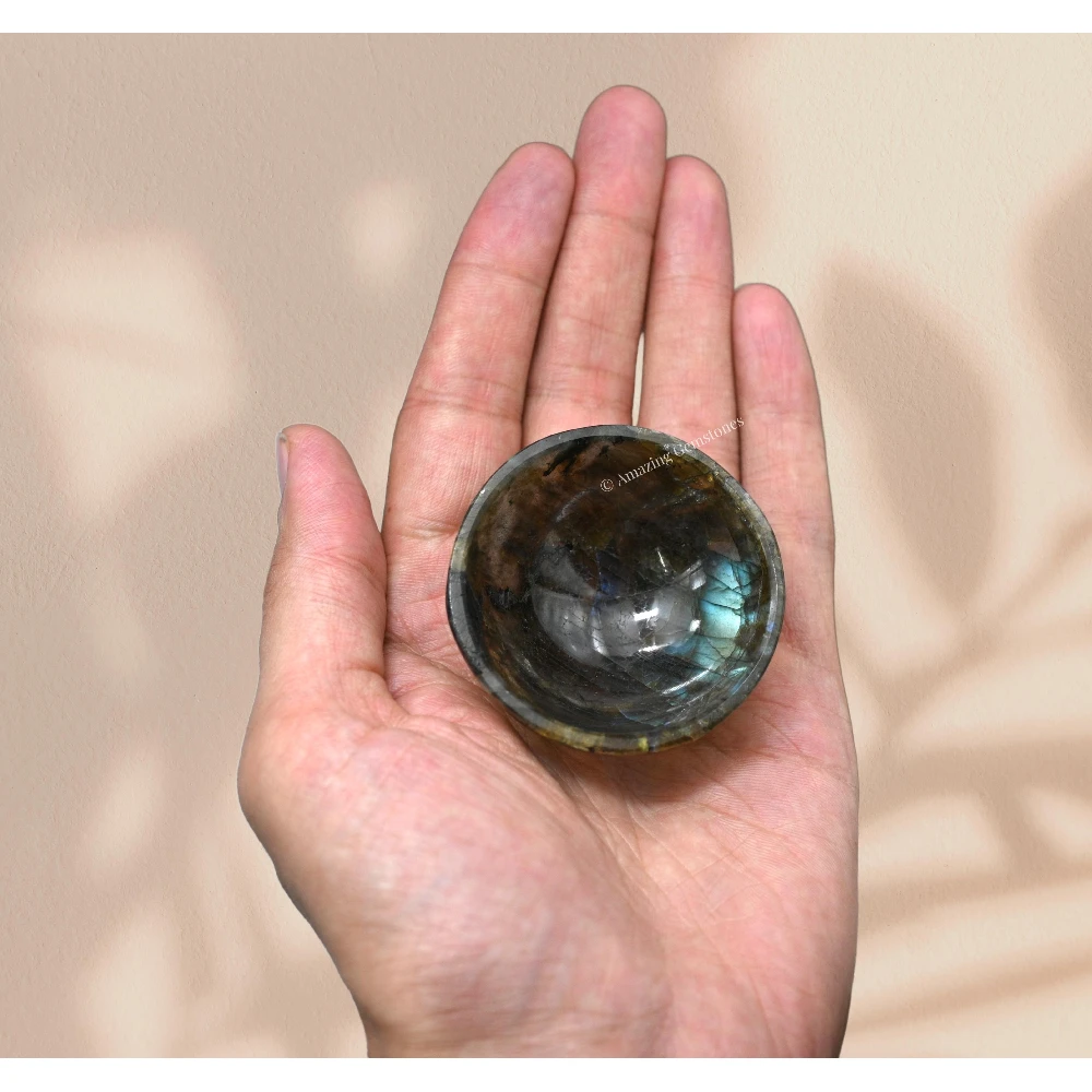 Labradorite Crystal Bowl - 2 Inch