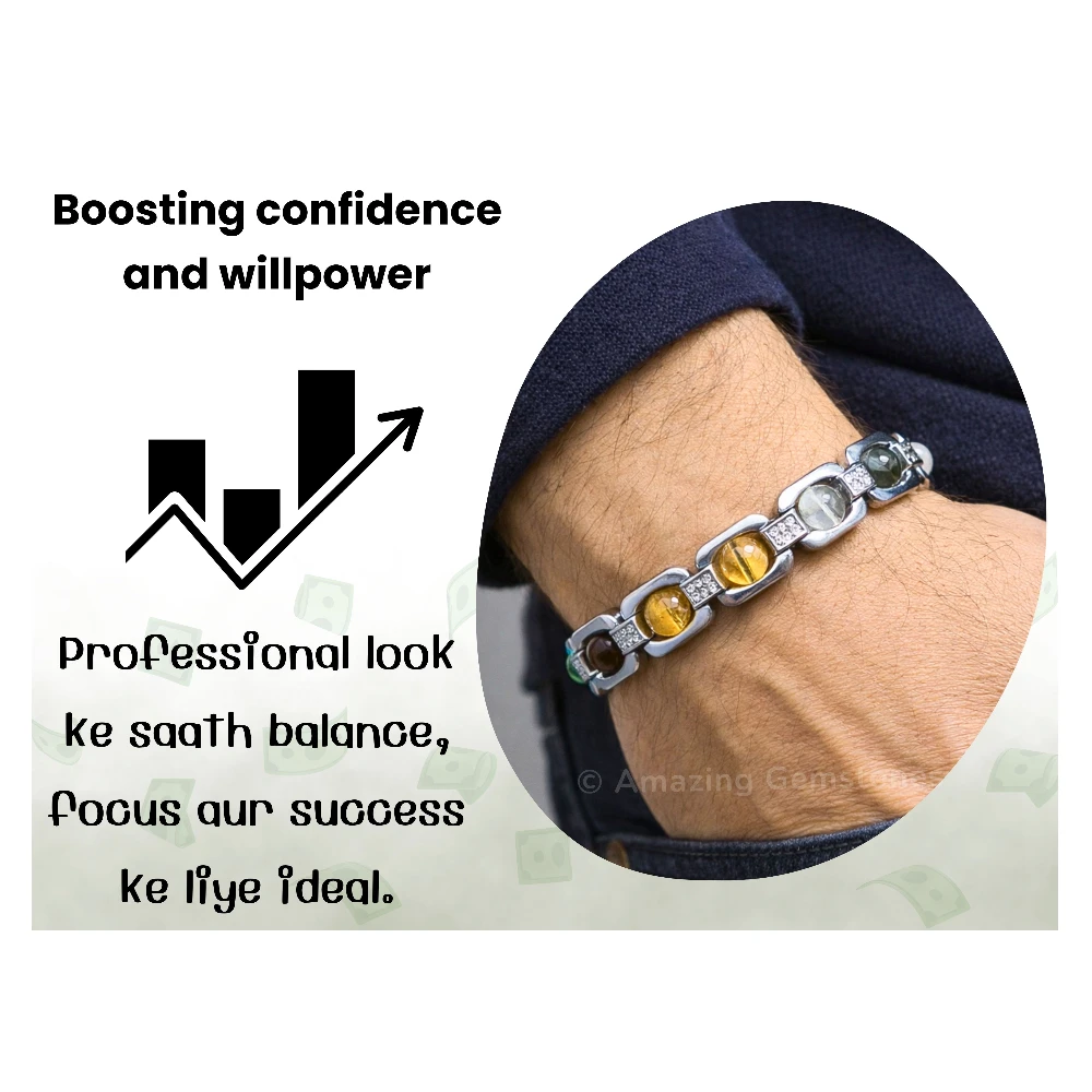 Dhanyog Bracelet - Premium Silver Chain