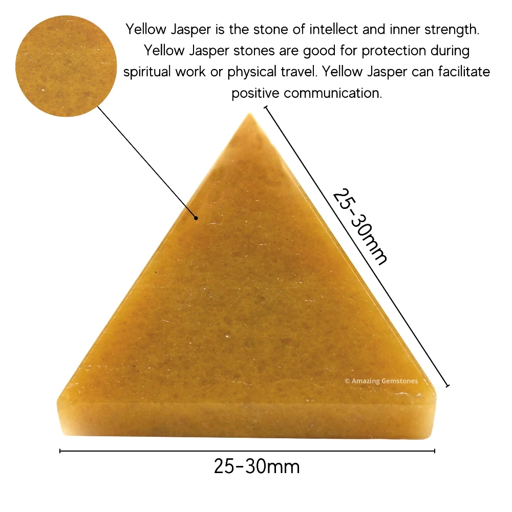 Yellow Jasper Pyramid (1 Inch)