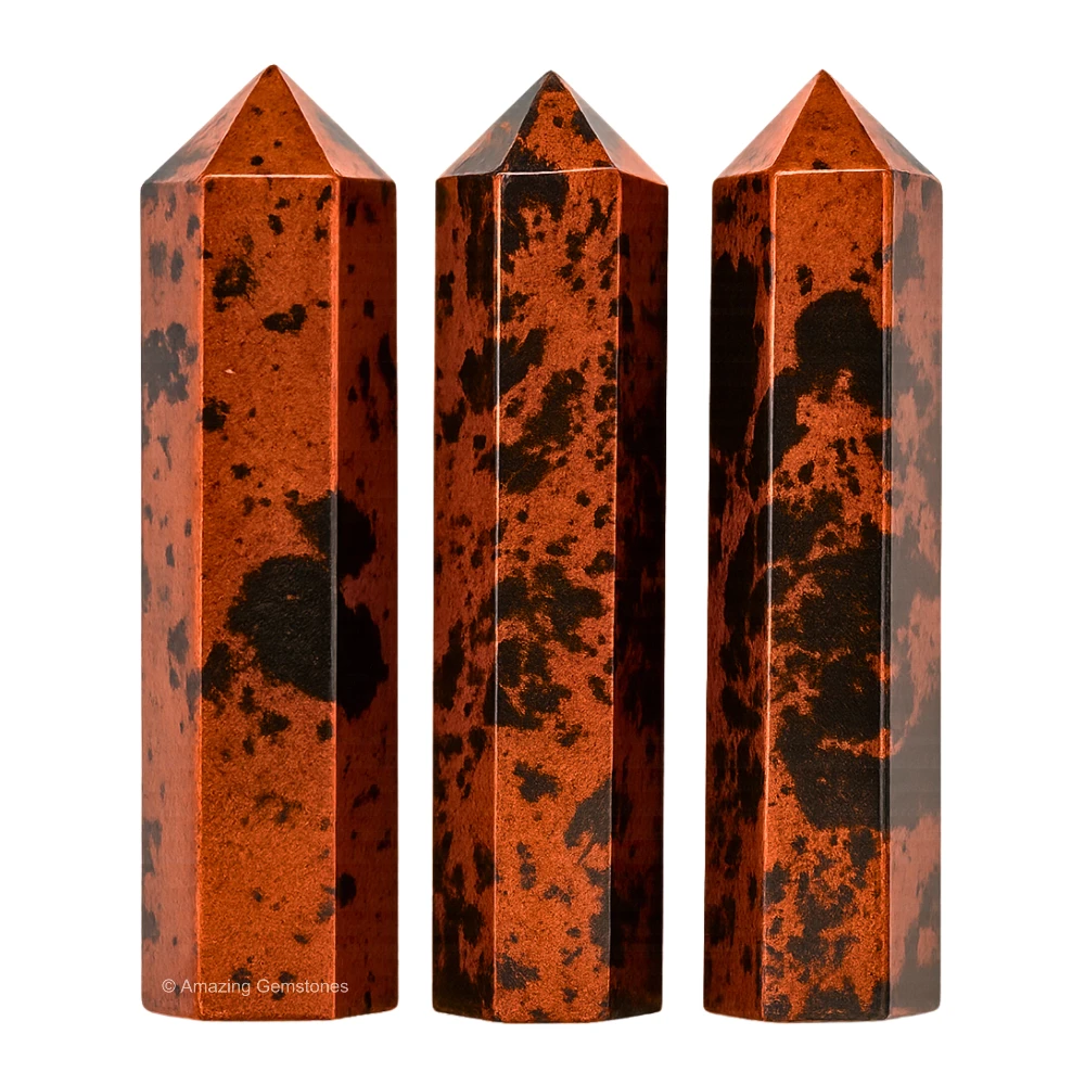 Mahogany Obsidian Pencil Points (Set of 10)