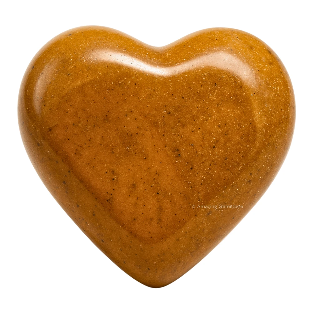 Yellow Jasper Heart