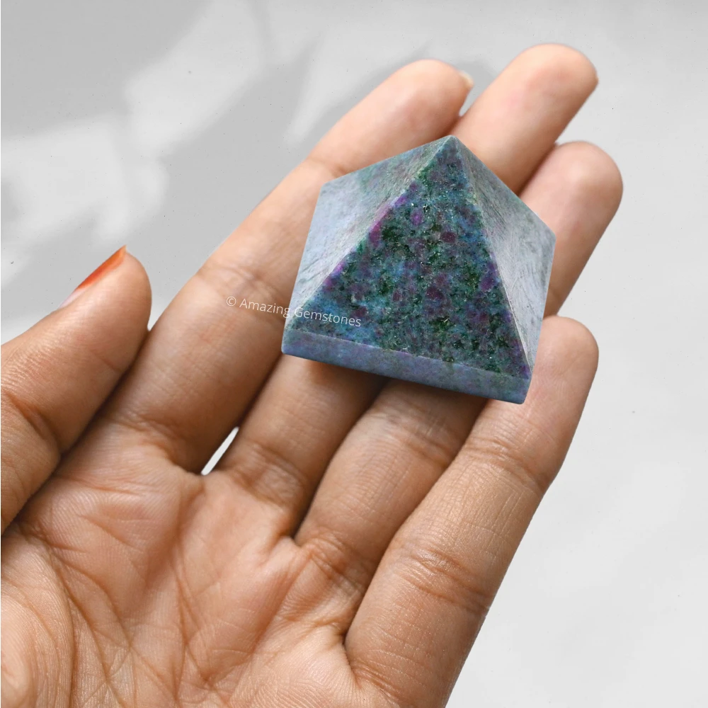 Ruby Kyanite Pyramid (1 Inch)