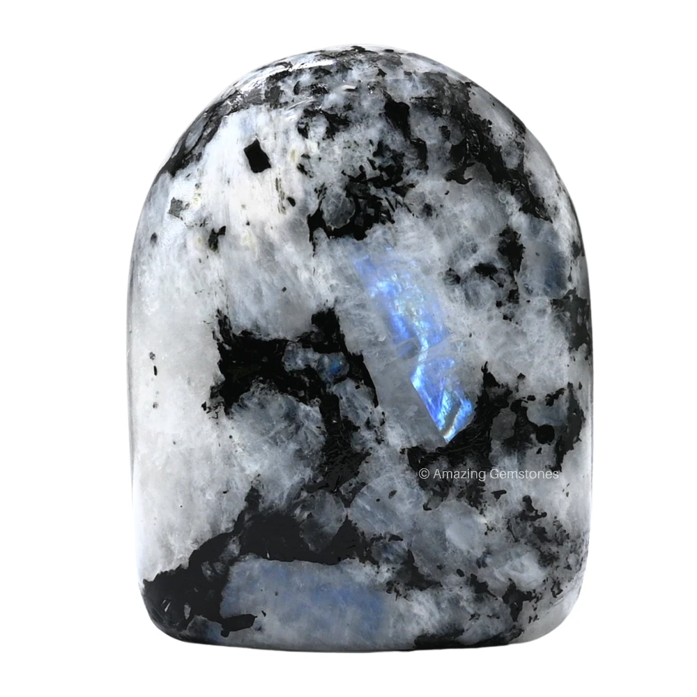 Rainbow Moonstone Standing Palm Stone (Large)