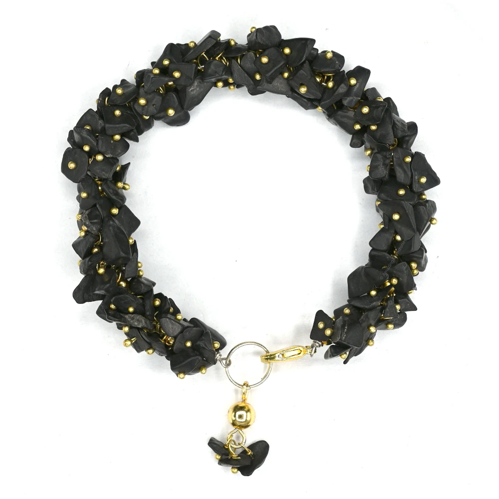 Shungite Chip Bracelet (Fuse, Adjustable)