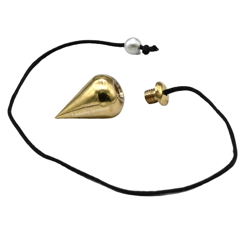 Copper Metal Pendulum - Gold Dome Cone (MP87)
