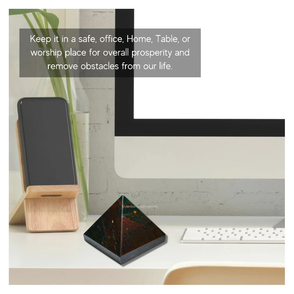 Bloodstone Pyramid (2 Inch)