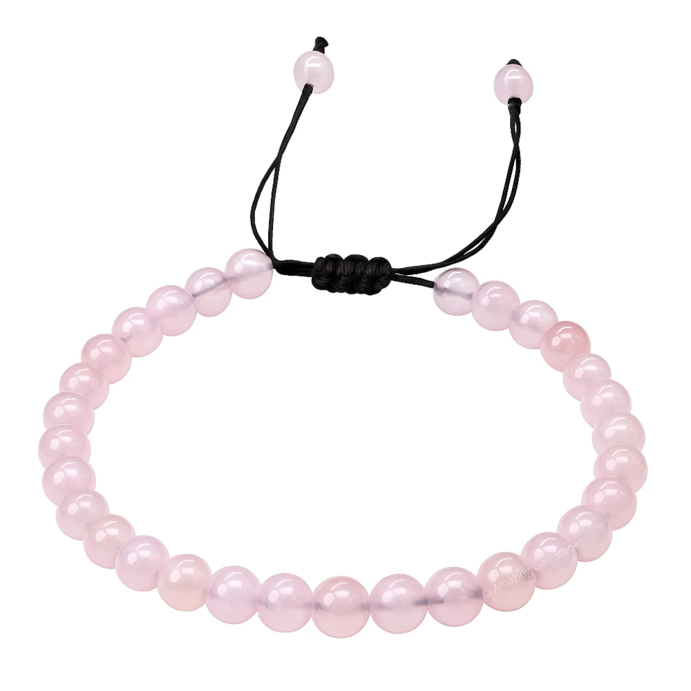 Rose Quartz Anklet (Without Knot)