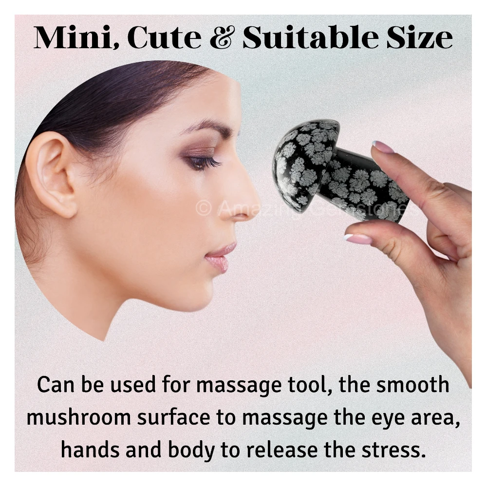 Snowflake Obsidian Mushroom
