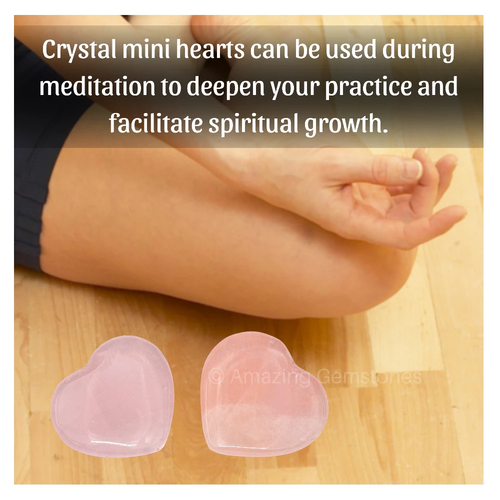 Rose Quartz Heart (Pack of 2)