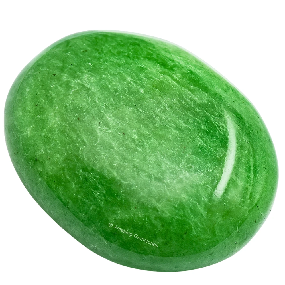 Green Strawberry Quartz Palm Stone