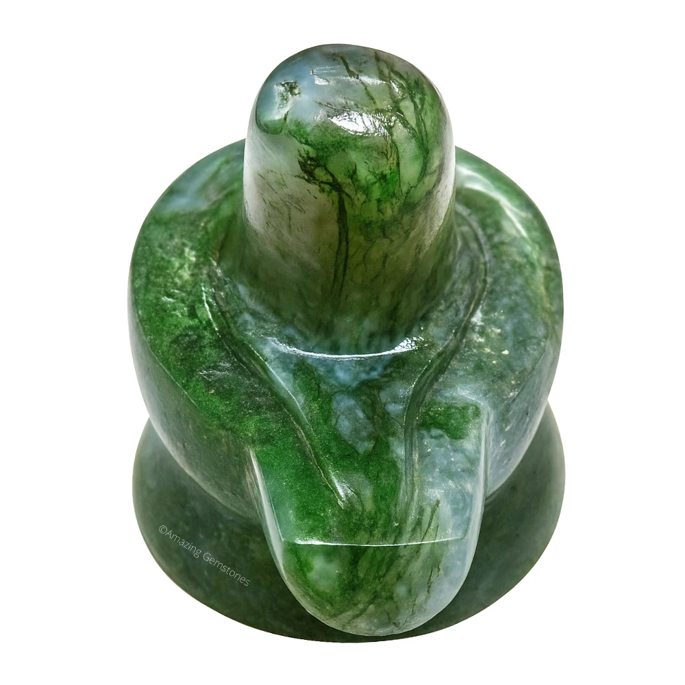 Moss Agate Shivling