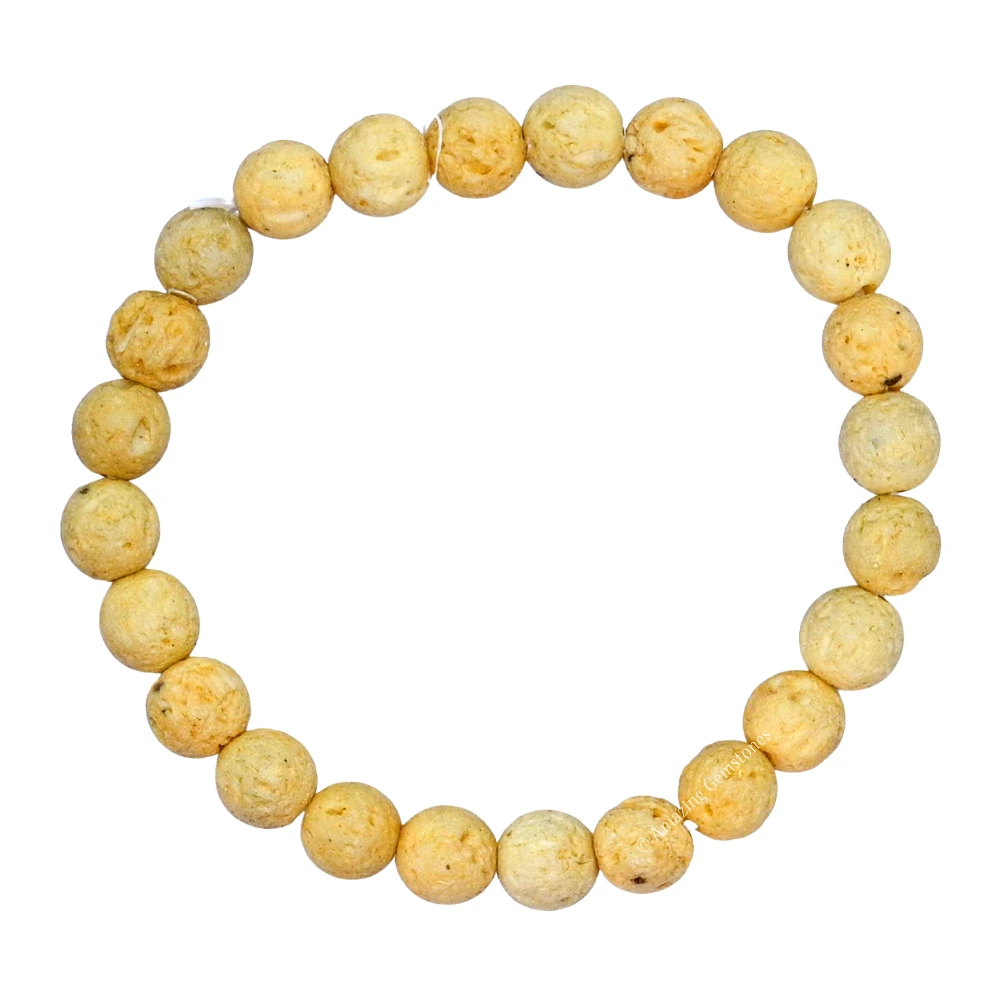 Cream Lava Bracelet (Strechable)