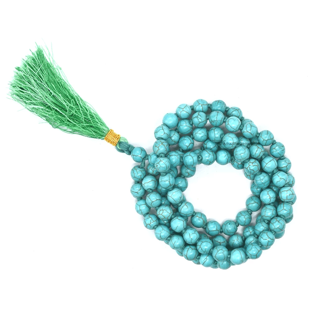 Turquoise Mala (Hand Knotted)