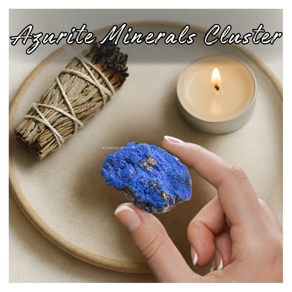 Azurite Crystal Mineral Specimen (Small)