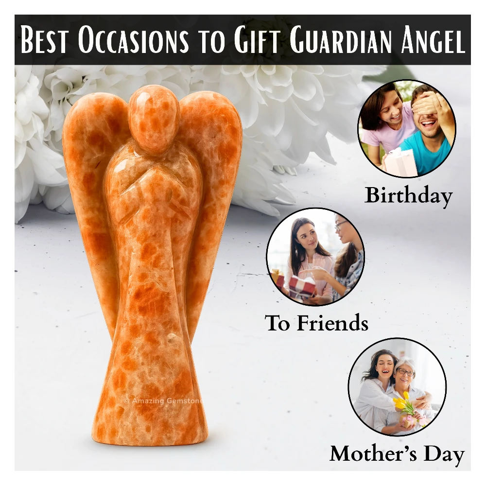 Sunstone Angel Figurine (2 Inch)