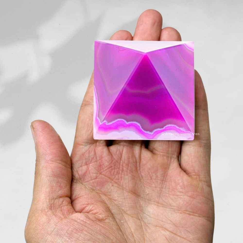 Pink Onyx Pyramid (2 Inch)