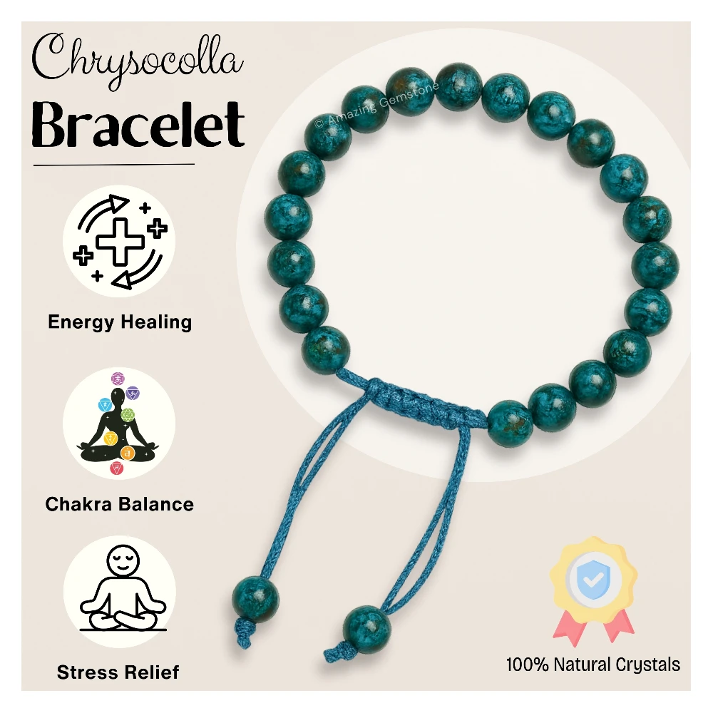 Chrysocolla Bracelet (Adjustable)