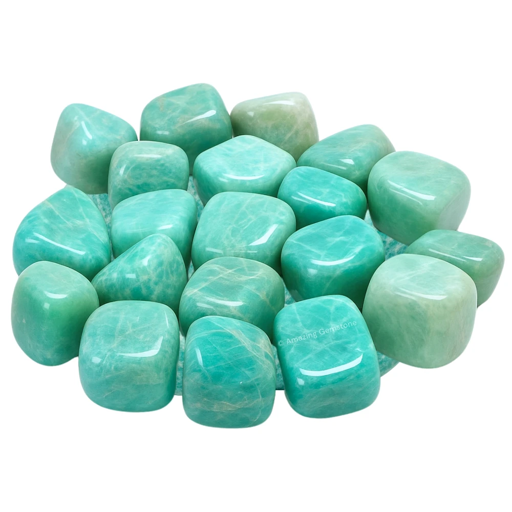 Tumbled Amazonite Crystals Stones (1000+ Carats)