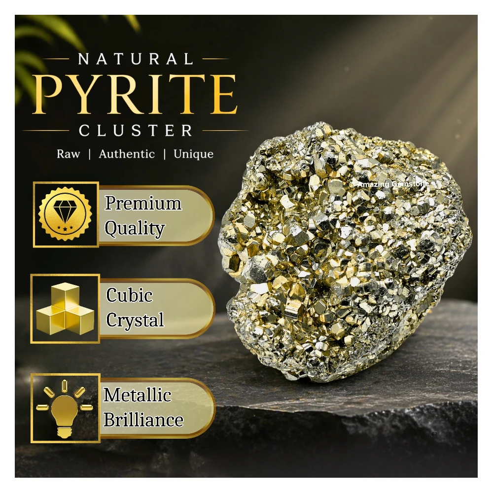 Pyrite Cluster (120-180 Gram)