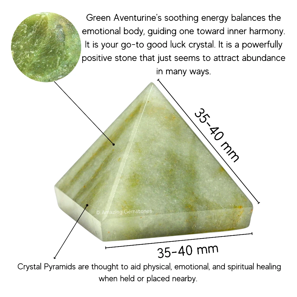 Green Aventurine Pyramid (1.5 Inch)