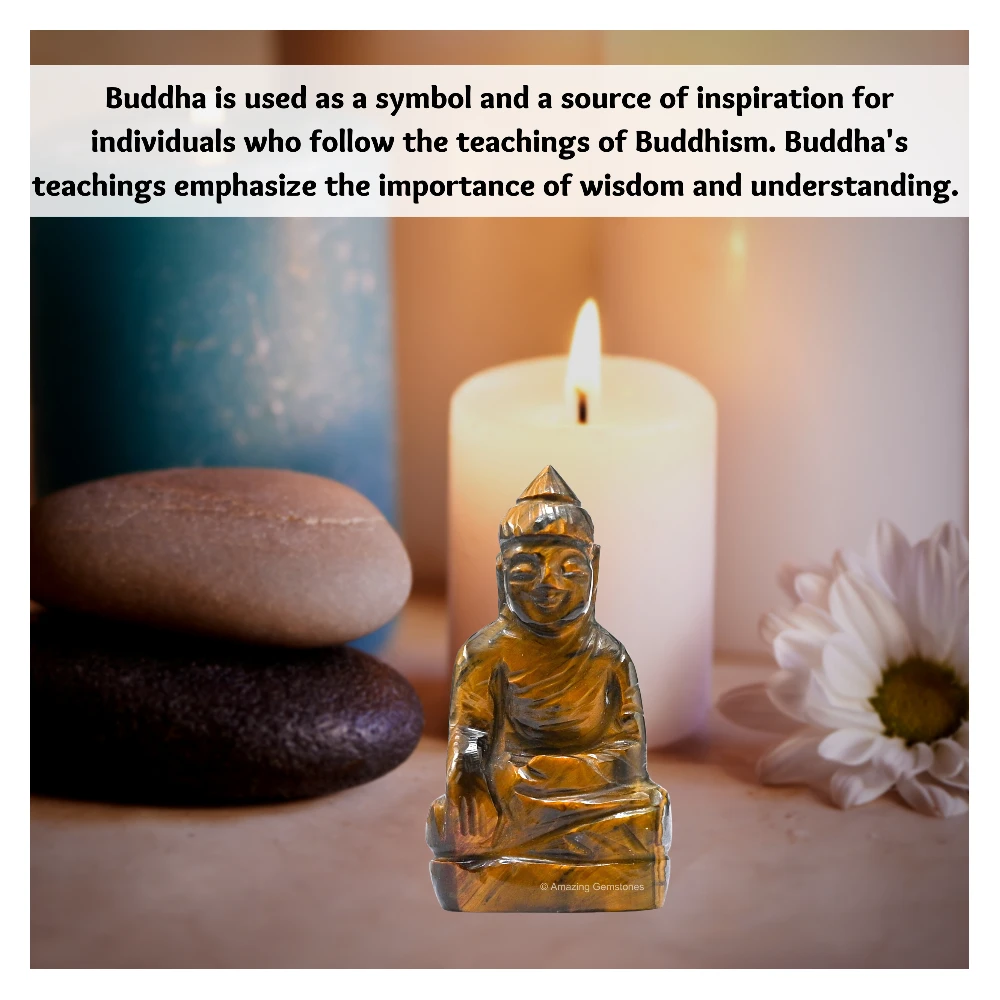 Tiger Eye Buddha Statue