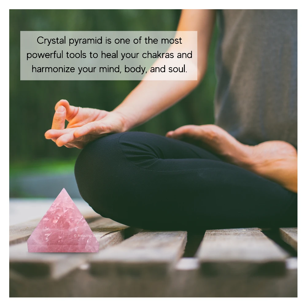 Rose Quartz Pyramid (1.5 Inch)