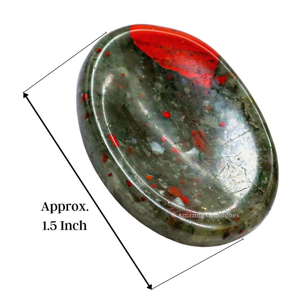 African Bloodstone Worry Stone