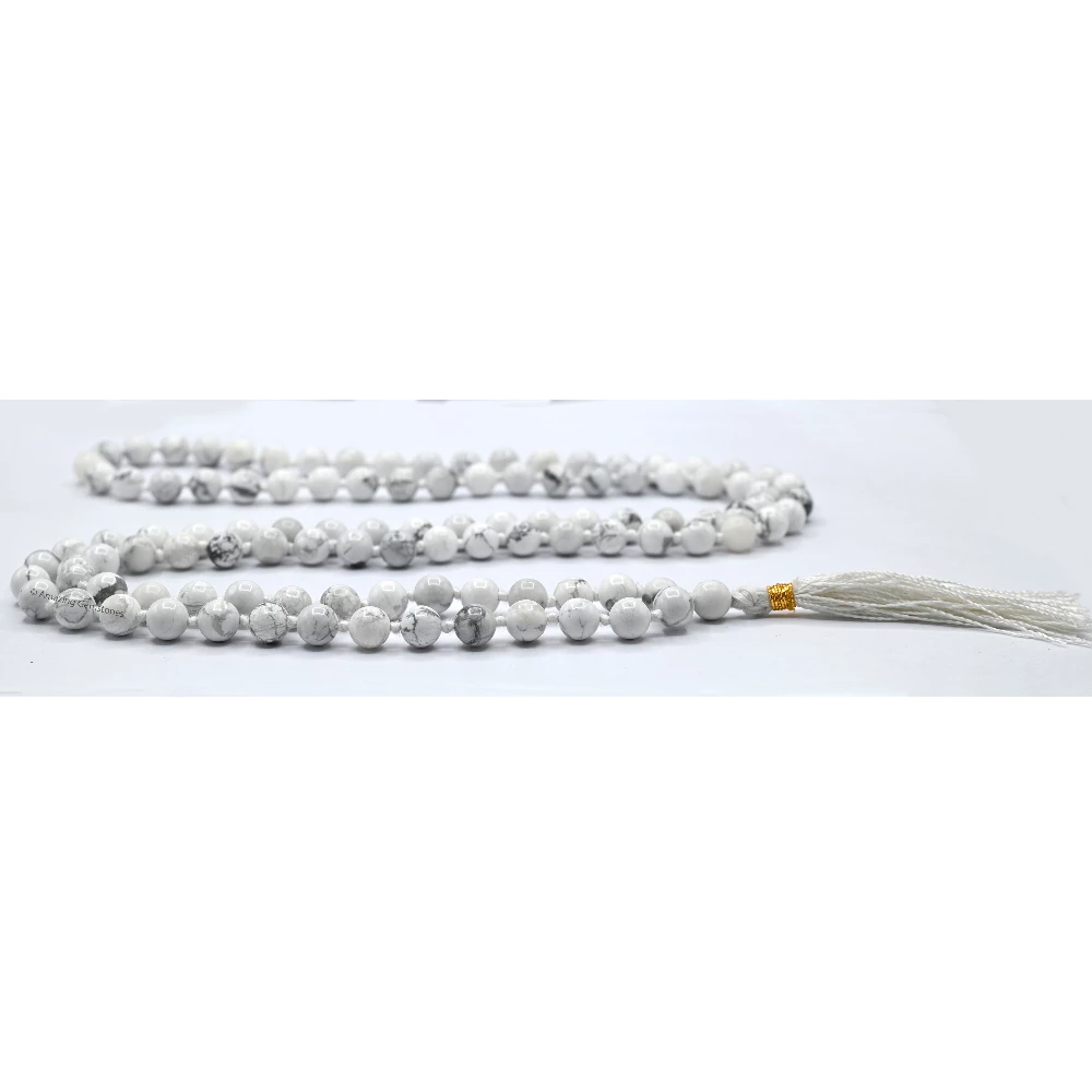 Howlite Mala (Hand Knotted)