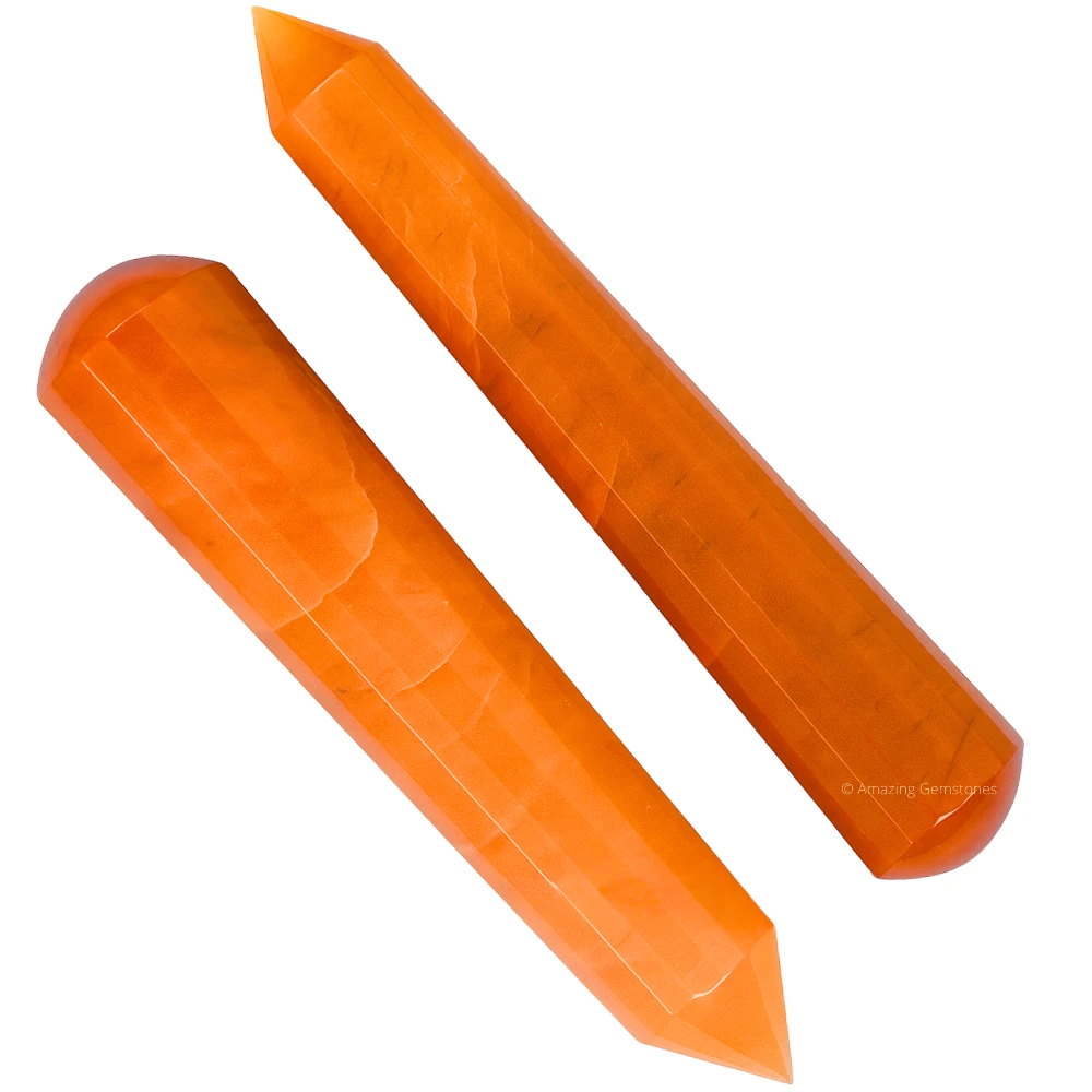 Red Aventurine Wand (Faceted)