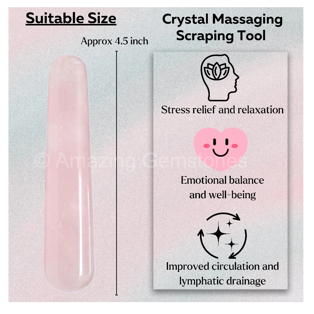 Rose Quartz Wand (Smooth)