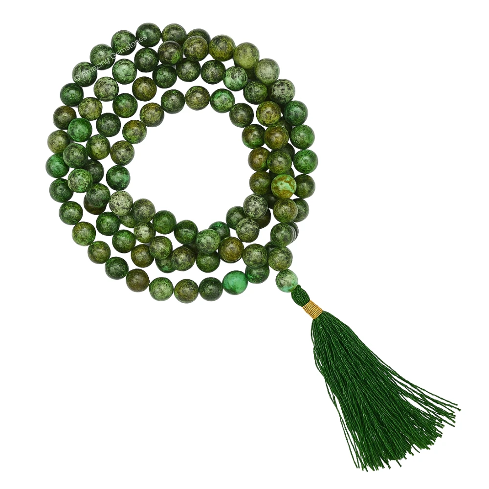 African Turquoise Mala (Without Knot)