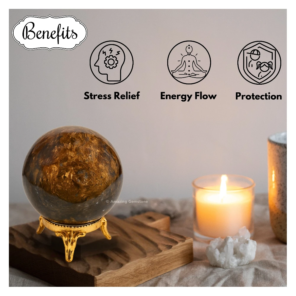 Bronzite Sphere (2 Inch)