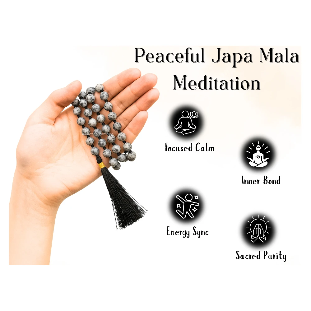 Yooperlite Mala (Hand Knotted)