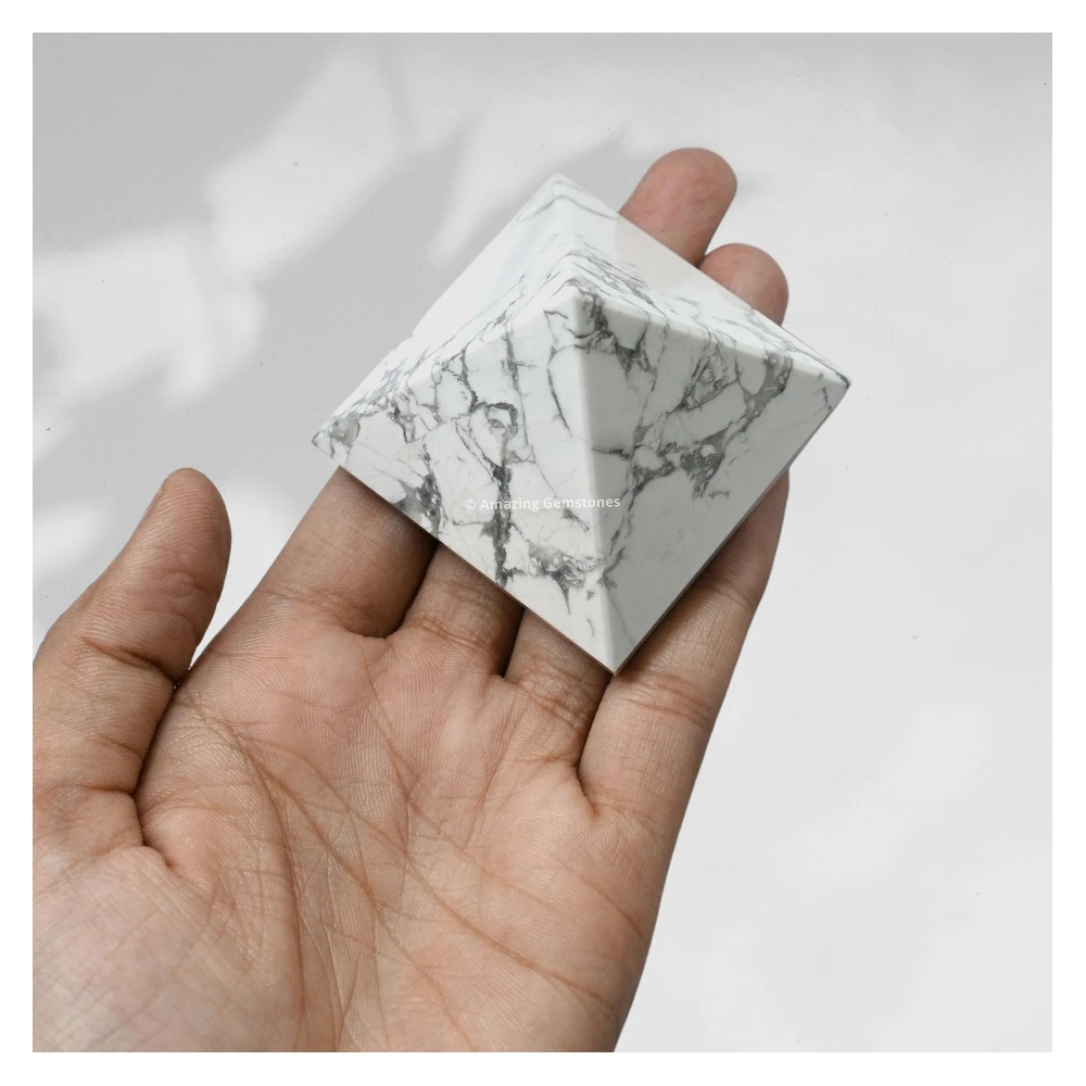 Howlite Pyramid (2 inch)