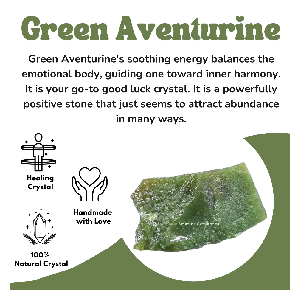 Dark Green Aventurine Raw Crystals (2 Pieces)