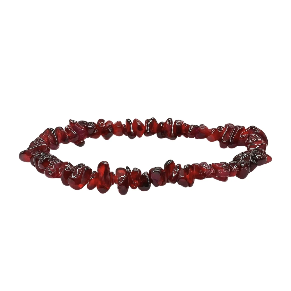 Garnet Chips Bracelet